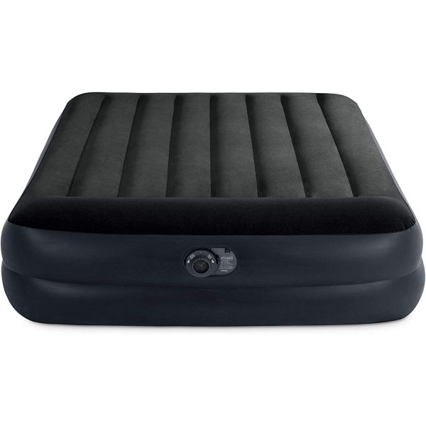 Intex Dura-Beam 16.5  Queen Air Mattress w  Built-In Electric Pump Online