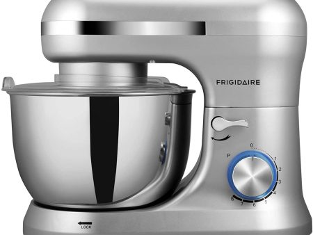 Frigidaire 4.5 Liter Stand Mixer, 8 Speeds, Dough Hook, Metal Whisk ESTM020-SILVER For Cheap