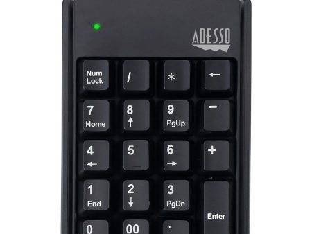 Adesso AKB-600HB -19-Key Mechanical Keypad with 3-Port USB Hub Sale