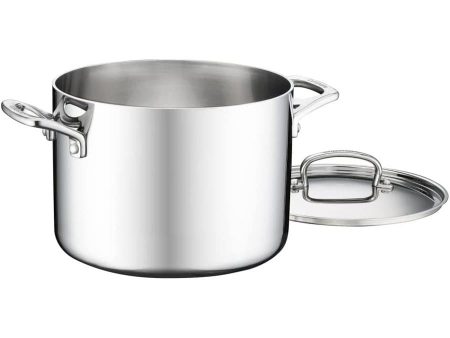 Cuisinart French Classic Tri-Ply Stainless Cookware 6 Quart Stockpot with Cover (FCT66-22) For Sale