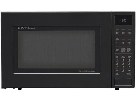 Sharp 1.5 Cu.Ft. 900W Carousel Countertop Microwave Oven in Black -SMC1585BB Online now