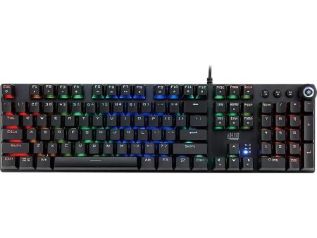 Adesso RGB Programmable Mechanical Gaming Keyboard with Detachable Magnetic Palmrest on Sale