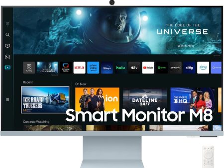 Samsung 32-inch M80C Smart Monitor 4K UHD with Streaming TV, Daylight Blue Discount