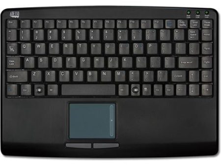 Adesso SlimTouch 410 Mini Touchpad Keyboard (Black, USB) For Cheap