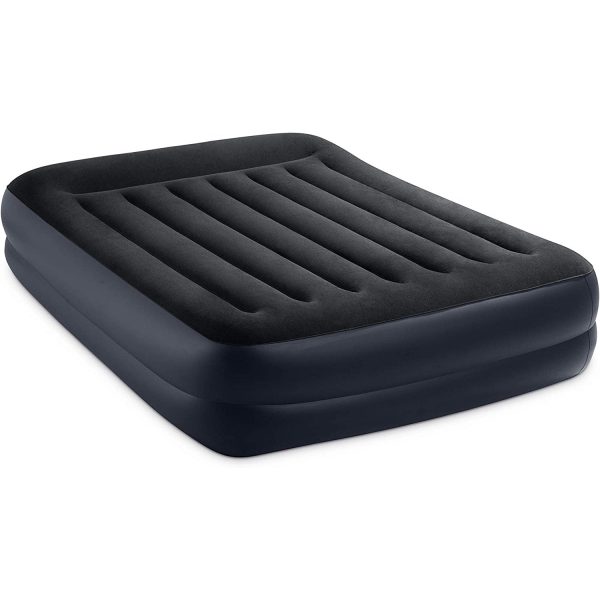 Intex Dura-Beam 16.5  Queen Air Mattress w  Built-In Electric Pump Online