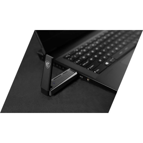 MSI Wi-Fi USB Adapter in Black - AX1800WIIFIUSB Online now