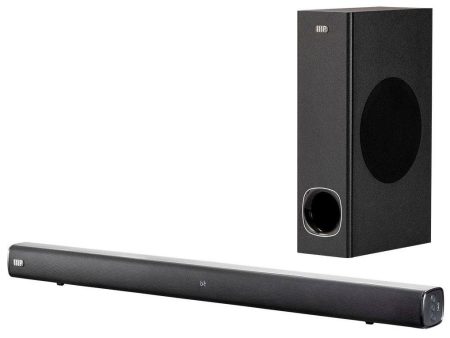 Monoprice SB-100SW 2.1-ch 36in Soundbar with Wireless Subwoofer, Bluetooth, Remote Control Online now