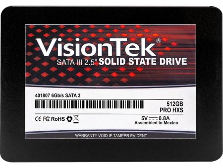 Visiontek 512GB PRO HXS 7mm 2.5  SSD Internal Computer Memory & Storage - 901297 Online Sale