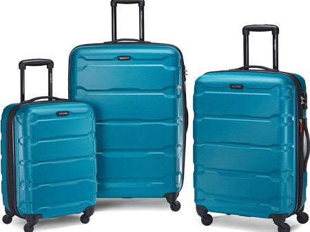 Samsonite Omni Hardside Luggage Nested Spinner Set 20  24  28  Caribbean Blue (68311-2479) Online Hot Sale