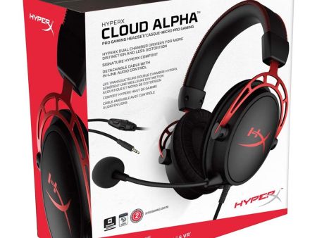 HyperX Cloud Alpha Gaming Headset, Black Red - 4P5L1AA For Discount