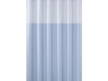 Martex Expression Crosby 72x72 Blue Shower Curtain Cheap