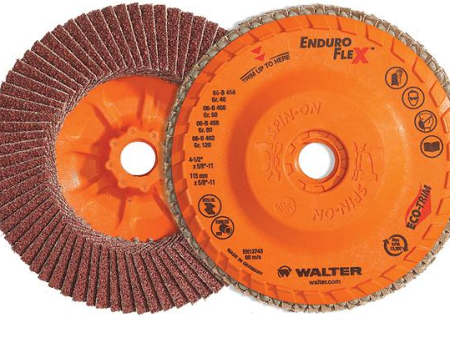 Walter ENDURO-FLEX Flap Disc - 6” x 5 8”–11 grit 40, 06-B 604 on Sale