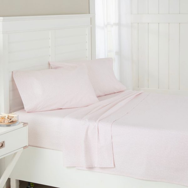 Southern Tide Calico Scallop Pink Sheet Set Cheap