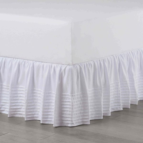 Multi Pleat Queen and King Size Bed Skirt by Martex Online now