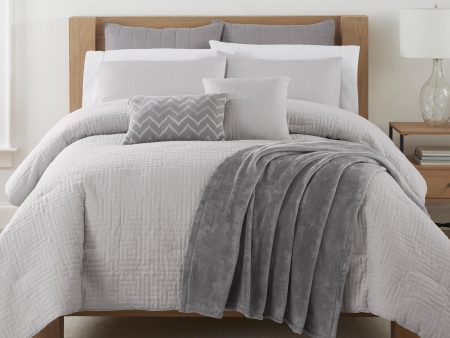 Martex Paloma Grey 8-Piece Bed in a Bag Comforter Set Online now