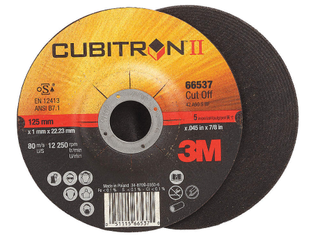 3M™ Cubitron™ II Cut-Off Wheel 5  x .045  x 7 8  Type 27 - 66537 Discount