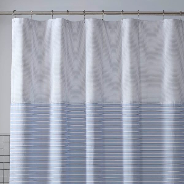 Martex Expression Crosby 72x72 Blue Shower Curtain Cheap