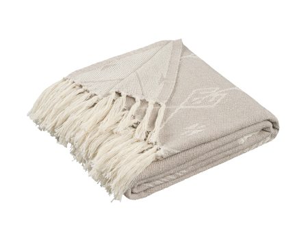 Martex Arcadia Enya All Ivory Throw For Sale