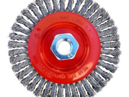 ORIGINAL STRINGER BEAD WIRE WHEEL - MILD-STEEL - 6  x 5 8 -11 - 12,500 rpm For Cheap