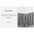 Double Barratta Queen and King Size Bed Skirt by Martex Online Hot Sale