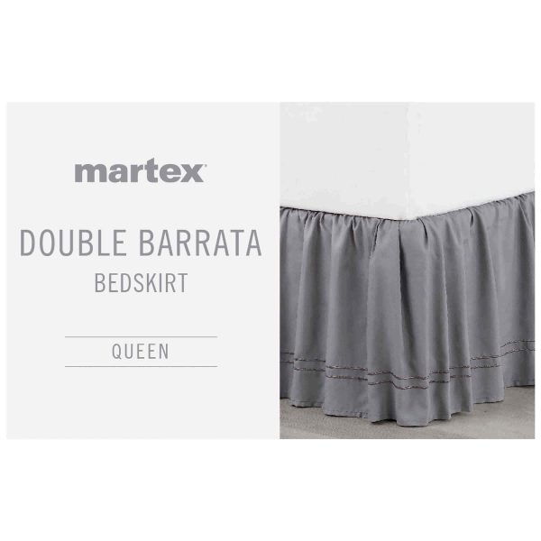 Double Barratta Queen and King Size Bed Skirt by Martex Online Hot Sale