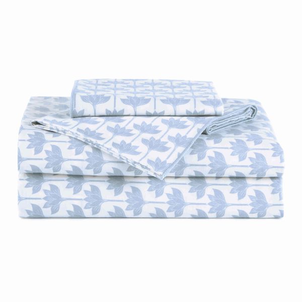 Novogratz by Utica Long Stem Lotus Sheet Set Online now