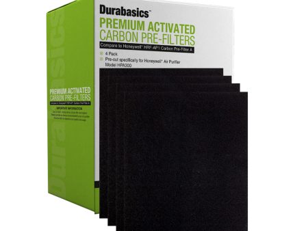 Durabasics Activated Carbon Prefilters for Honeywell Prefilter A & HRF-AP1HPA300 - 4 Pack - Replacements for Honeywell HRF APP1, Honeywell Replacement Pre Filter & Honeywell A Pre Filter Cheap