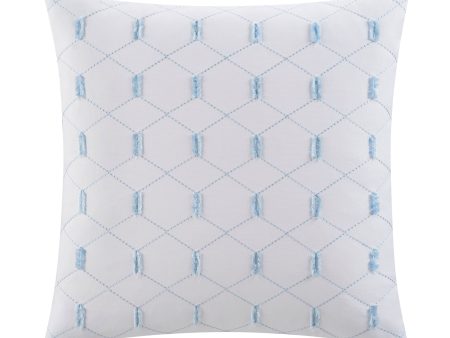 Southern Tide Southern Pines Square White Decorative Pillow Online now