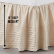 Multi Pleat Queen and King Size Bed Skirt by Martex Online now