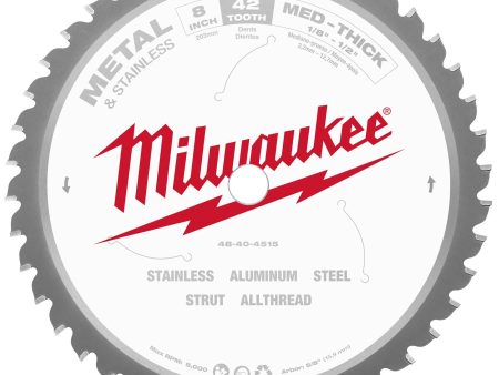 MILWAUKEE 8  Metal Cutting Circular Saw Blade For Discount