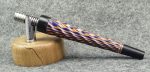 Twist in Orange and Blue Acrylic w Blackwood by PhattPiggie Hot on Sale