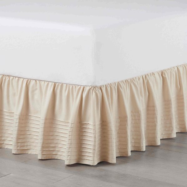 Multi Pleat Queen and King Size Bed Skirt by Martex Online now