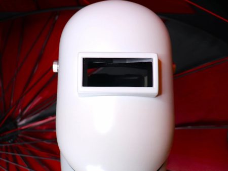 PIPELINERS CLOUD ORIGINAL WHITE CARBON FIBER SUGAR SCOOP WELDING HOOD W Flip Up Lens Box Online