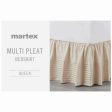 Multi Pleat Queen and King Size Bed Skirt by Martex Online now