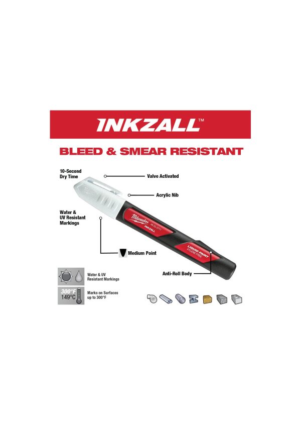 MILWAUKEE INKZALL™ Liquid Paint Markers Online now