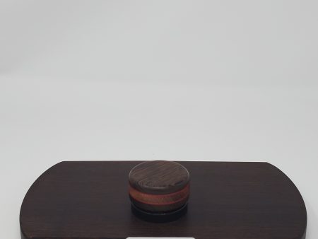 9ml Black Glass Container with Wenge RedTop by PhattPiggie Online Hot Sale