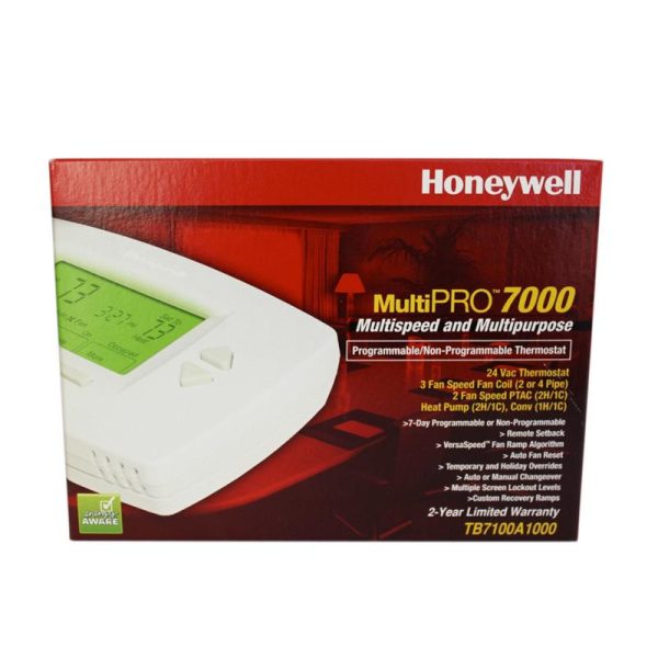 Honeywell MultiPro 7000 Thermostat - 24 VAC (low voltage) Supply