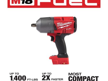 MILWAUKEE M18 FUEL™ 1 2  High Torque Impact Wrench with Friction Ring (Tool Only) Hot on Sale