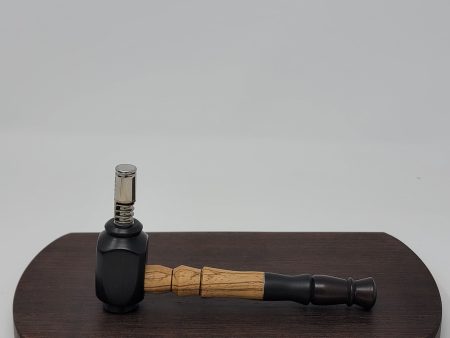 8mm OD Custom Dynavap Stem Pipe in Zebrano Ebony By Aezhen Wood Hot on Sale