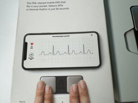 KardiaMobile 1-Lead Personal EKG Monitor, Record EKGs at Home, Detects AFib and Irregular Arrhythmias, Instant Results in Seconds Easy to Use Works with Phones & Tablets Online now