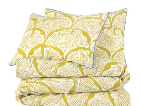 Feather Palm Golden Mustard Comforter Set from Novogratz by Utica Discount